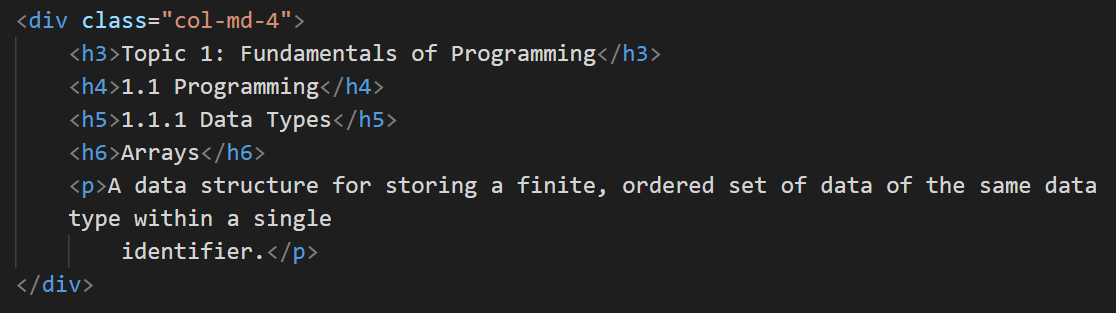 image of key terms code