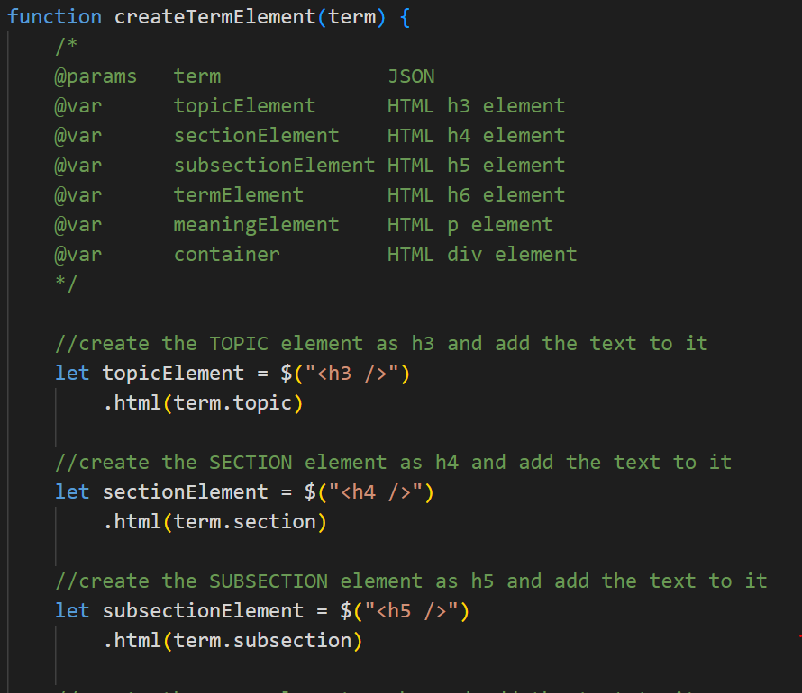 image of key terms code