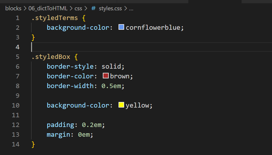 image of key terms code